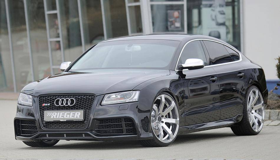Paraurti Rieger Audi A5/S5 RS-Look con lavafari e PDC '11 all Modell