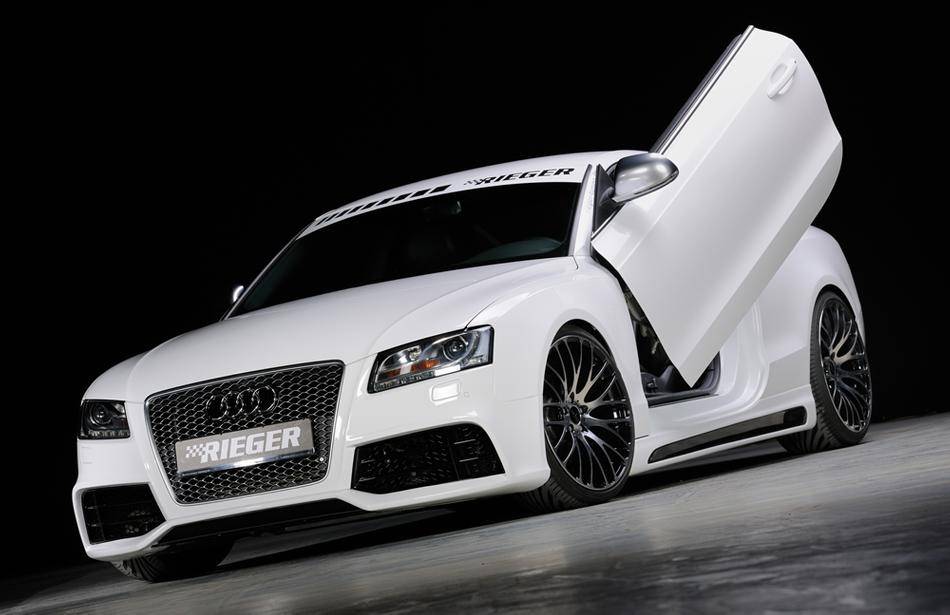Paraurti Rieger Audi A5/S5 RS-Look con lavafari e PDC '11 all Modell