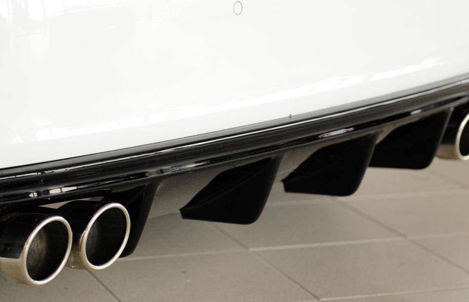 Rieger diffusore Audi A3 8V 3+5 no S-Line per 4 terminali nero lucid