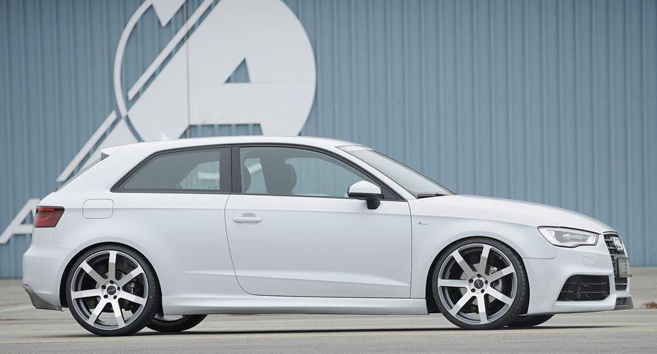 Diffusore Rieger A3 8V Senza S-Line terminale doppio sx carbon.-2016