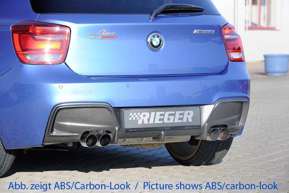 Diffusore Rieger BMW F20/21 per 4 terminali solo M-Style fino '2015