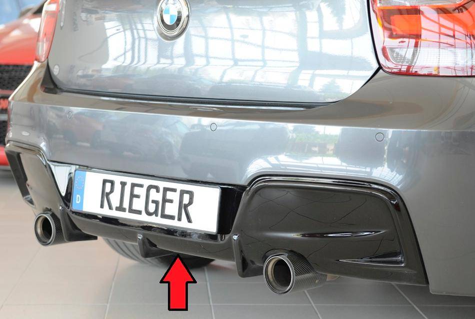 Diffusore Rieger nero BMW F20 solo M-Syle per marm.originale duplex