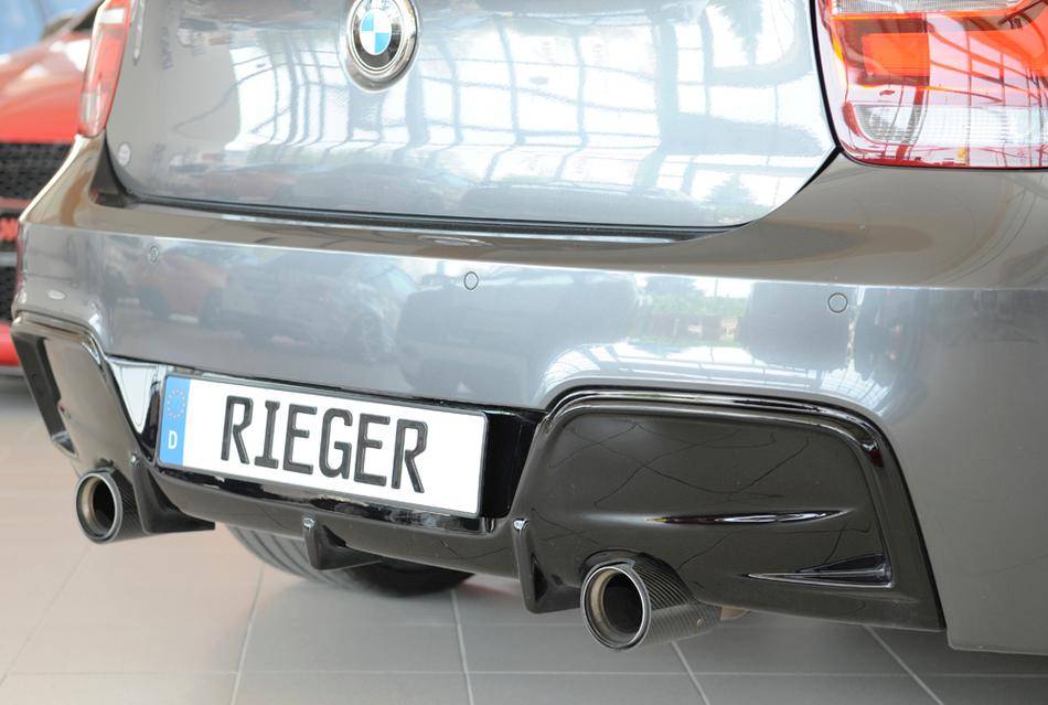 Diffusore Rieger nero BMW F20 solo M-Syle per marm.originale duplex