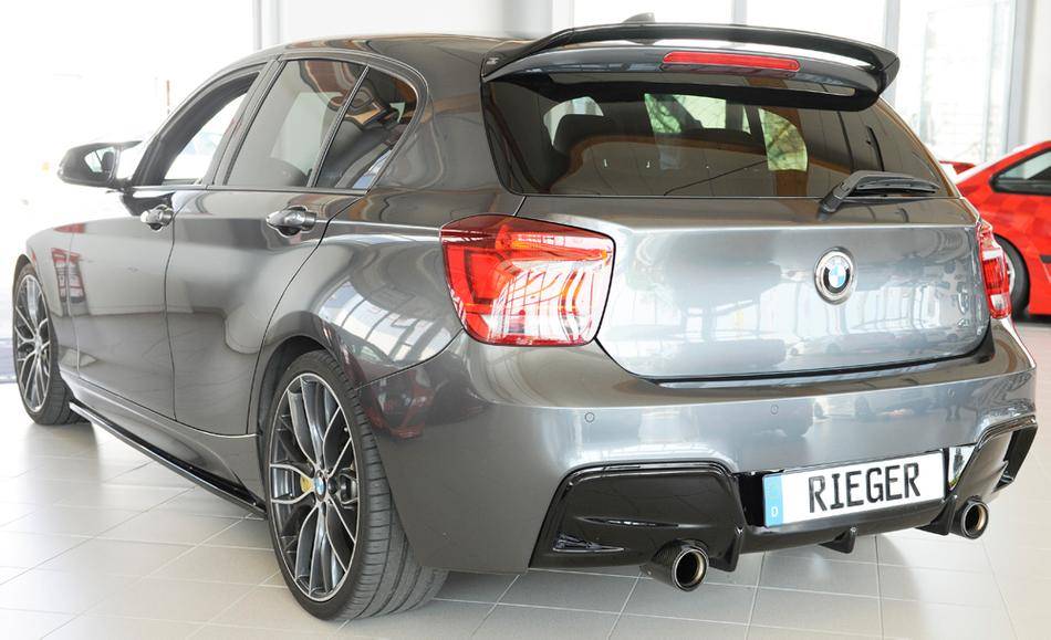 Diffusore Rieger nero BMW F20 solo M-Syle per marm.originale duplex