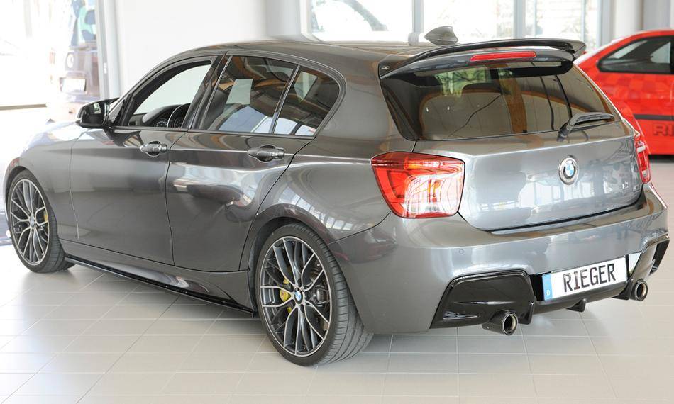 Diffusore Rieger nero BMW F20 solo M-Syle per marm.originale duplex