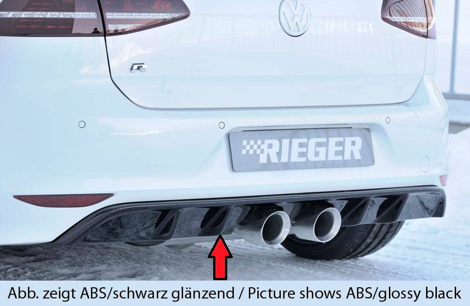 Rieger diffusore Golf 7 R/R-Line per marmitte centrali 2x100