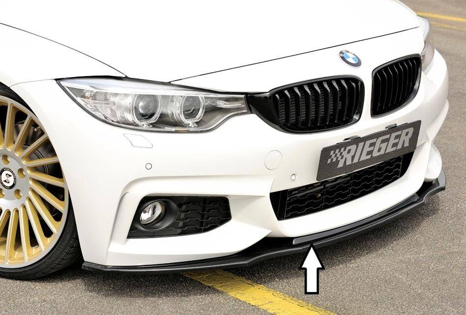 Sottoparaurti Rieger ant BMW serie 4 M-Style F32/34/36 nero lucido