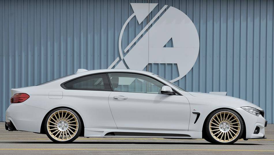 Sottoparaurti Rieger ant BMW serie 4 M-Style F32/34/36 nero lucido