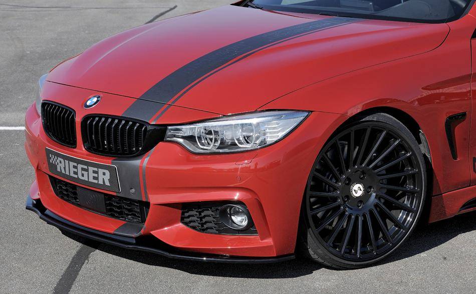 Sottoparaurti Rieger ant BMW serie 4 M-Style F32/34/36 nero lucido