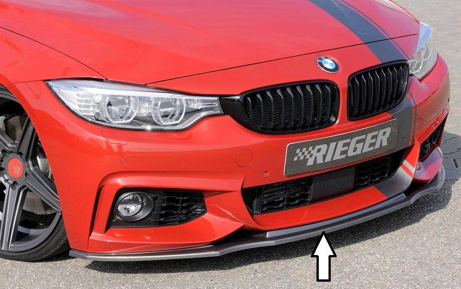 Sottoparaurti Rieger ant BMW serie 4 M-Style F32/34/36 carbonlook