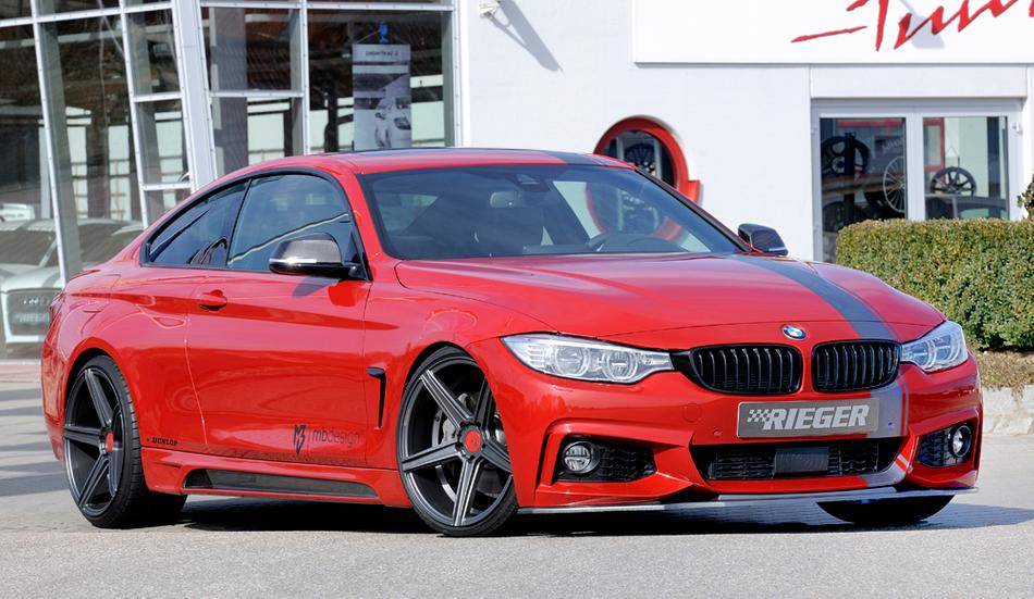 Sottoparaurti Rieger ant BMW serie 4 M-Style F32/34/36 carbonlook