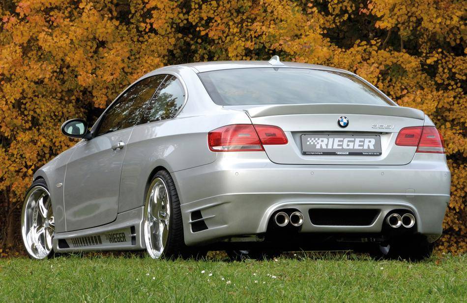 Rieger sottoparaurti post BMW E92/93 solo 335I marm. doppia duplex