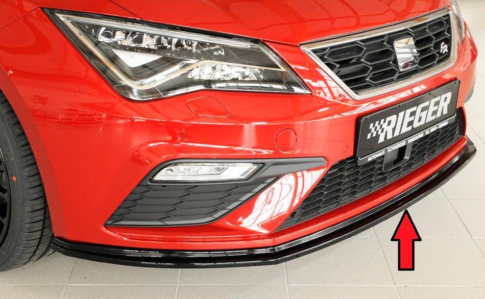 Lama Rieger sottoparaurti Leon 5F dal 2017 solo FR e Cupra nero luc.