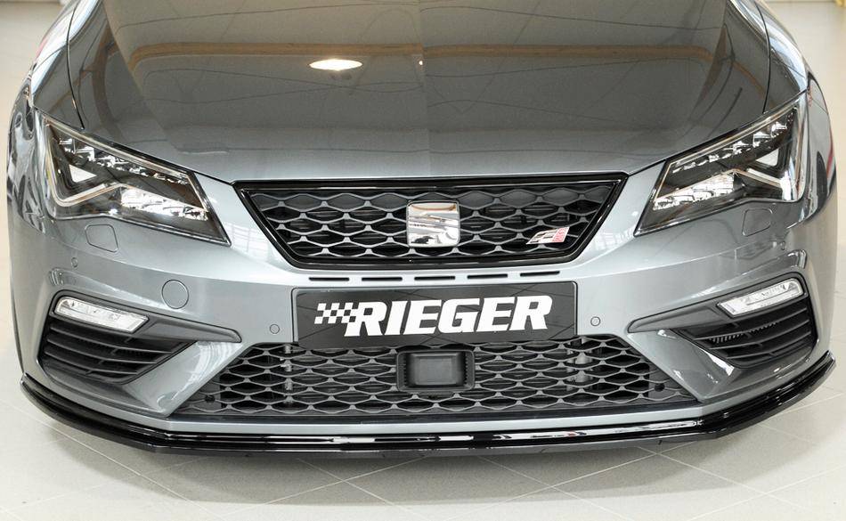 Lama Rieger sottoparaurti Leon 5F dal 2017 solo FR e Cupra nero luc.