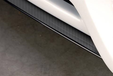 Lama DTM centrale carbonl.Golf 6 per paraurti Rieger R32 Look