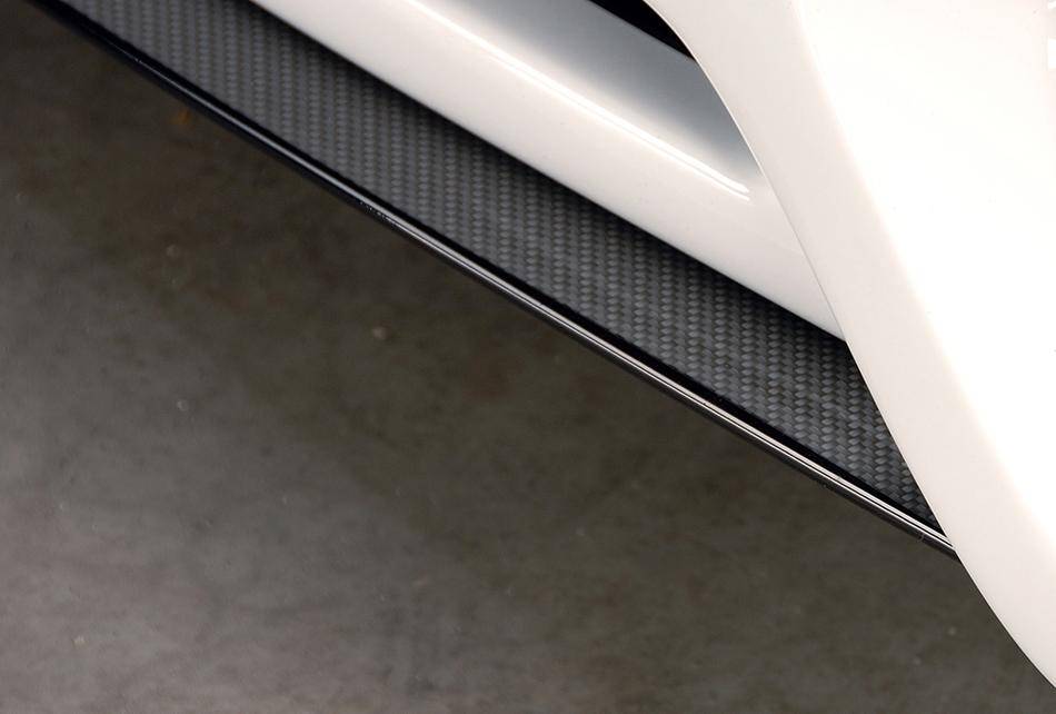 Lama DTM centrale carbonl.Golf 6 per paraurti Rieger R32 Look
