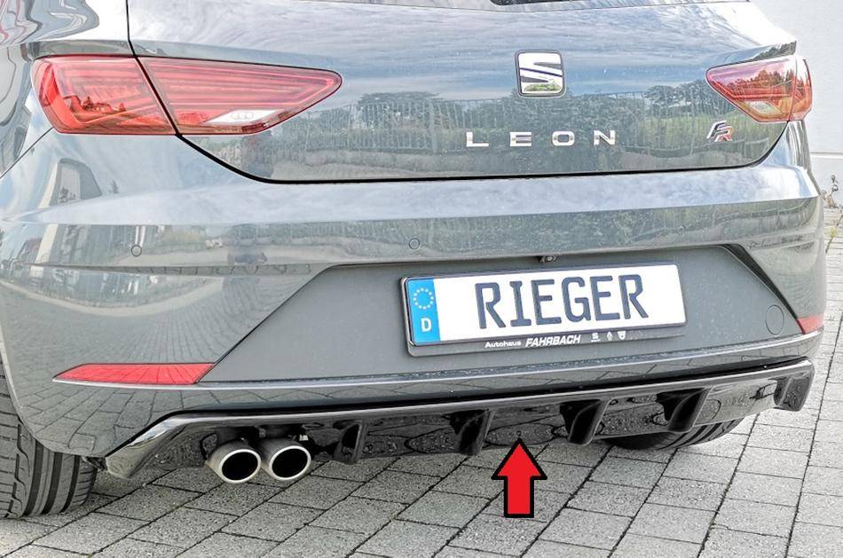 Diffusore Rieger Leon 5F FR dal 01.17 marm.doppia sinistra nero luci