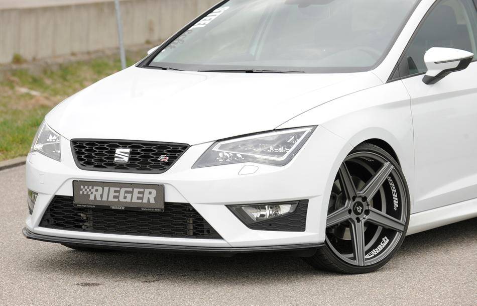 Lama ant Rieger Leon 5F FR+Cupra fino'16 per paraurti orig.nero luc.