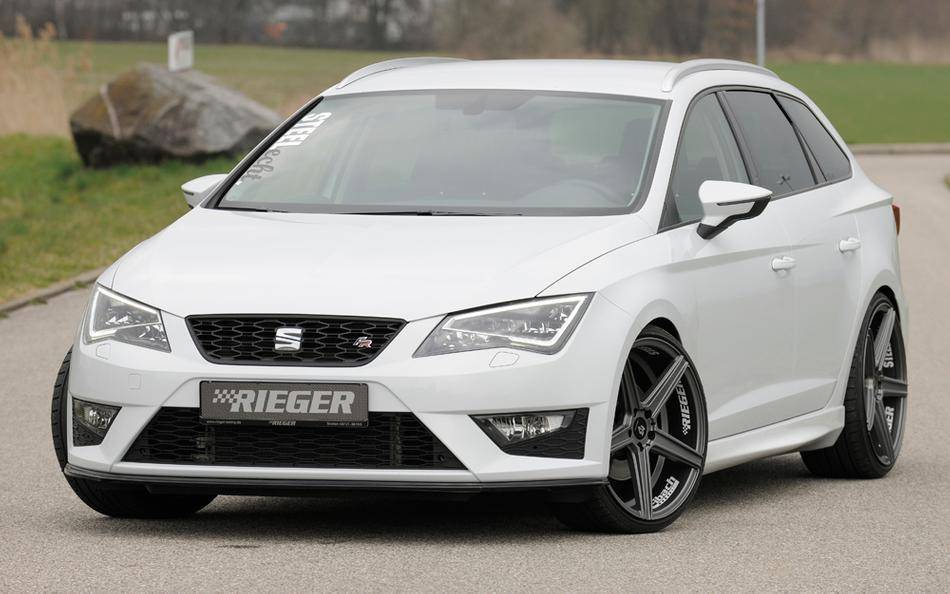 Lama ant Rieger Leon 5F FR+Cupra fino'16 per paraurti orig.nero luc.