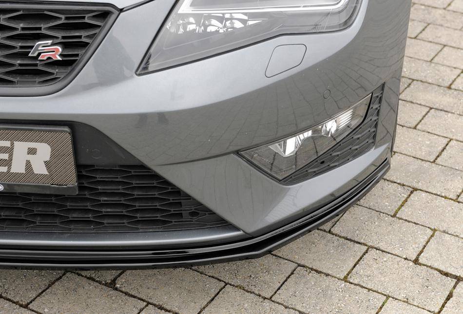 Lama ant Rieger Leon 5F FR+Cupra fino'16 per paraurti orig.nero luc.