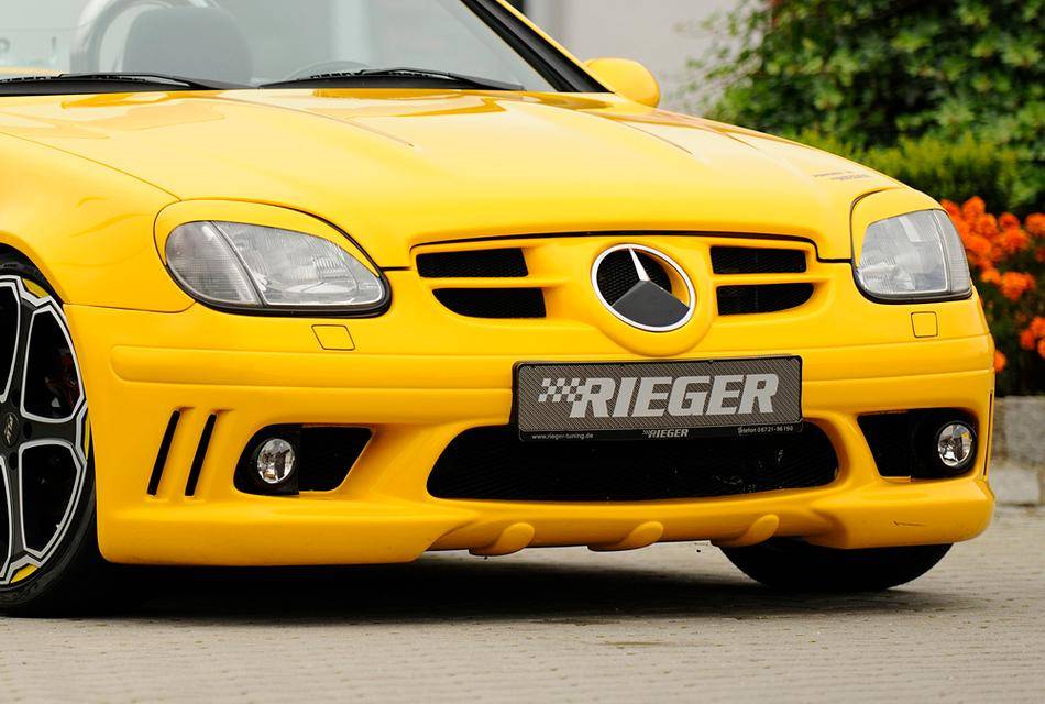 Paraurti ant SLK R170 branchie lat.aperte+fori lavafari stemma R171