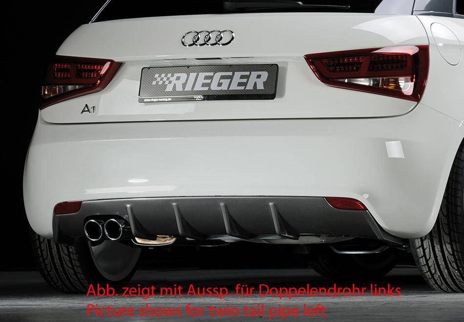 Diffusore Rieger Audi A1 8X 3+5porte marm.singola sinistra carbonl.