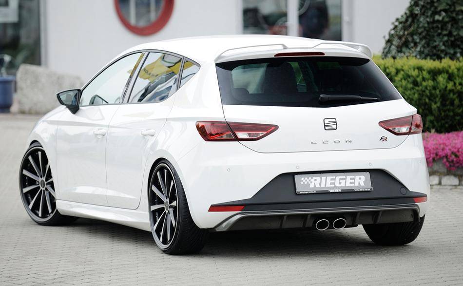 Diffusore Rieger Leon 5F FR carbonlook terminali doppi centr.fino'16