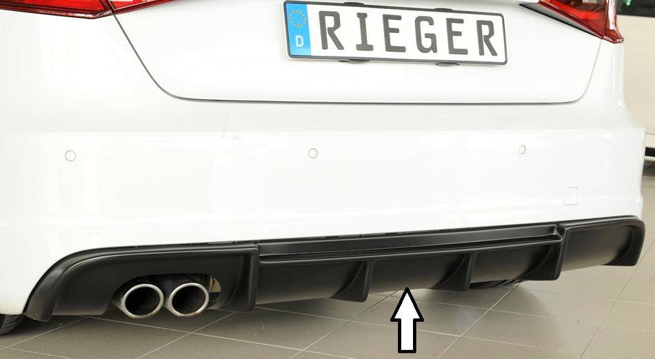 Diffusore Rieger A3 8V solo S-Line-08.16 marm doppia 2x90 sinistra