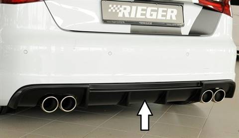 Diffusore Rieger Audi A3 8V solo S-Line per marm doppia duplex 4x90