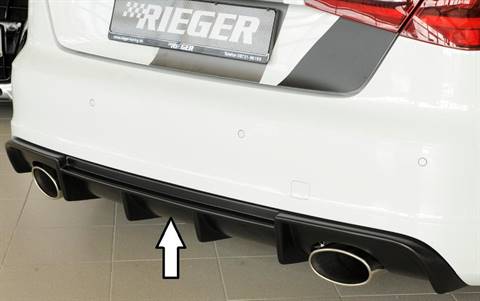 Diffusore Rieger Audi A3 8V solo S-Line marm duplex 2x152x95 fino'16