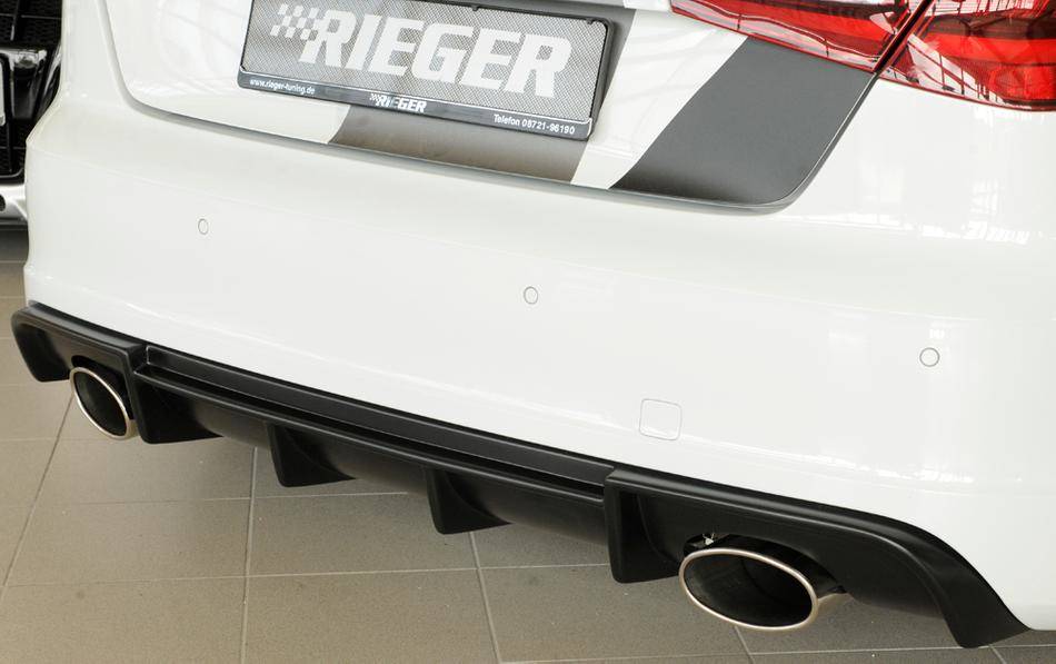 Diffusore Rieger Audi A3 8V solo S-Line marm duplex 2x152x95 fino'16