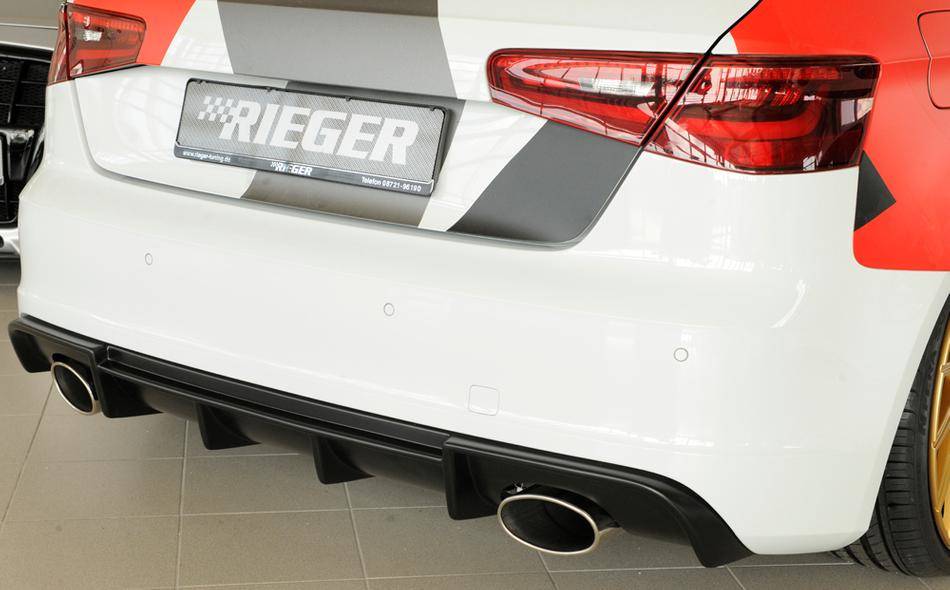 Diffusore Rieger Audi A3 8V solo S-Line marm duplex 2x152x95 fino'16
