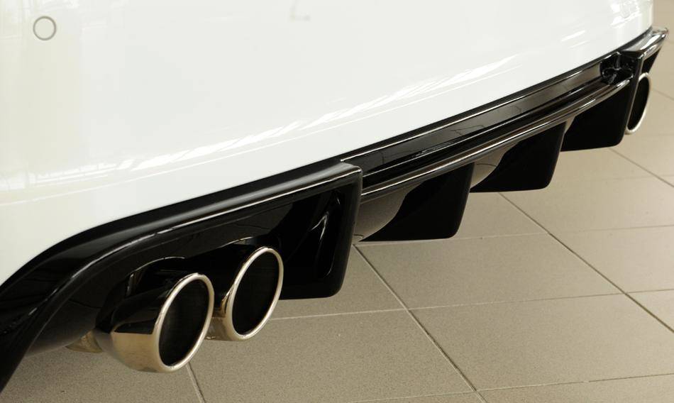Diffusore Rieger Audi A3 8V solo S-Line marm duplex 4x90 nero lucido