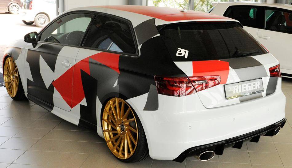 Rieger diffusore A3 8V S-Line marm.duplex 2x152x95 fino'16 nero luc