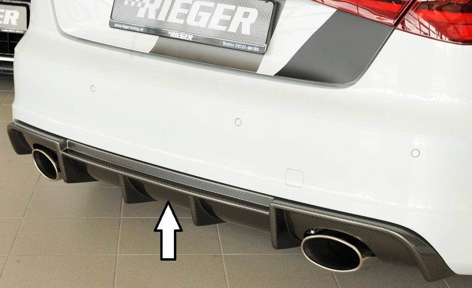 Diffusore Rieger A3 8V S-Line marm.duplex 2x152x95 fino'16 carbonlo