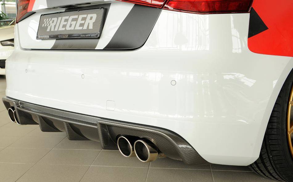 Diffusore Rieger Audi A3 8V solo S-Line marm duplex 4x90 carbonlook