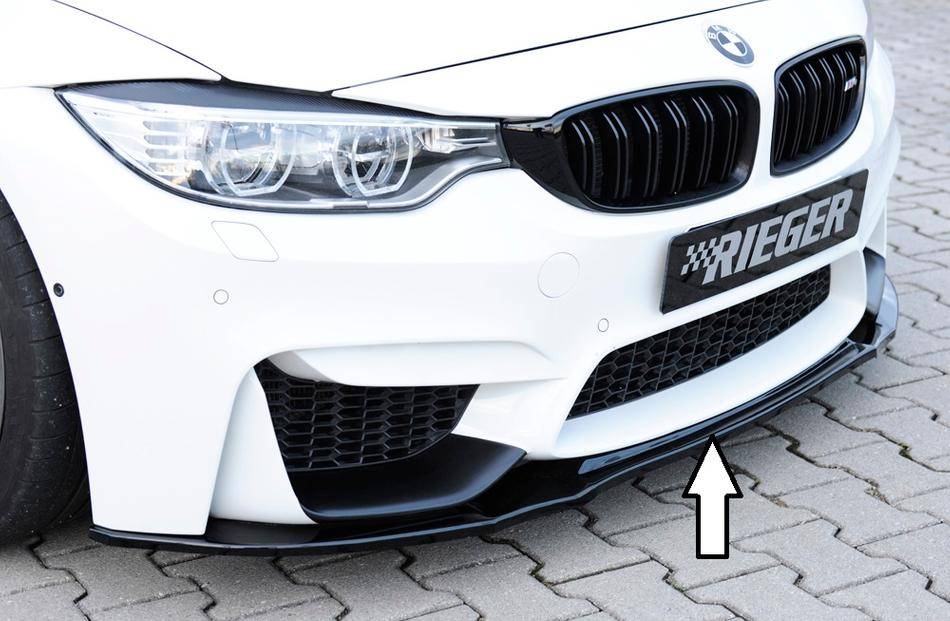 Lama ant Rieger BMW M4/M3 F80/82/83 nero luc.per orig senza perform.