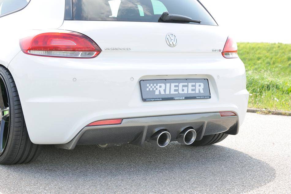 Diffusore Rieger Scirocco R-Line carbonlook per terminali centrali