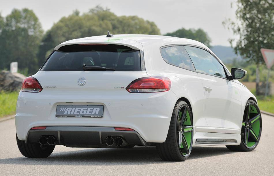 Diffusore Rieger Scirocco R-line carbonlook marm. duplex 4x90