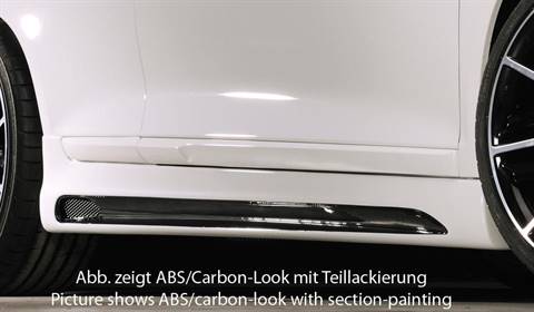 Sottoporta sx Rieger Scirocco carbonlook con condotto e presa aria