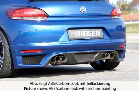 Sottoparaurti Rieger Scirocco carbonlook per 4 terminali sportivi