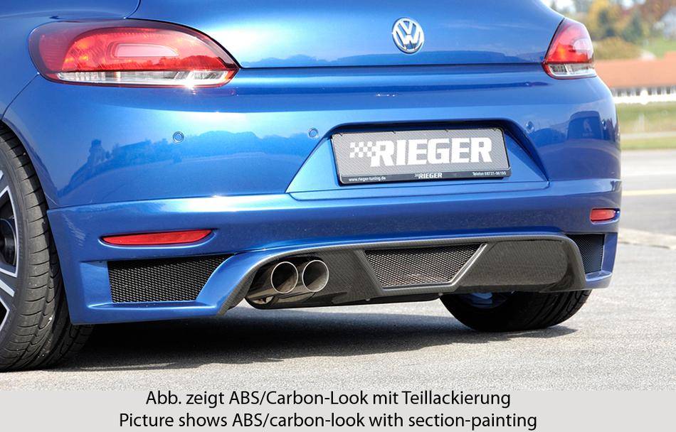 Sottoparaurti Rieger Scirocco carbonlook per 2 terminali sinistri