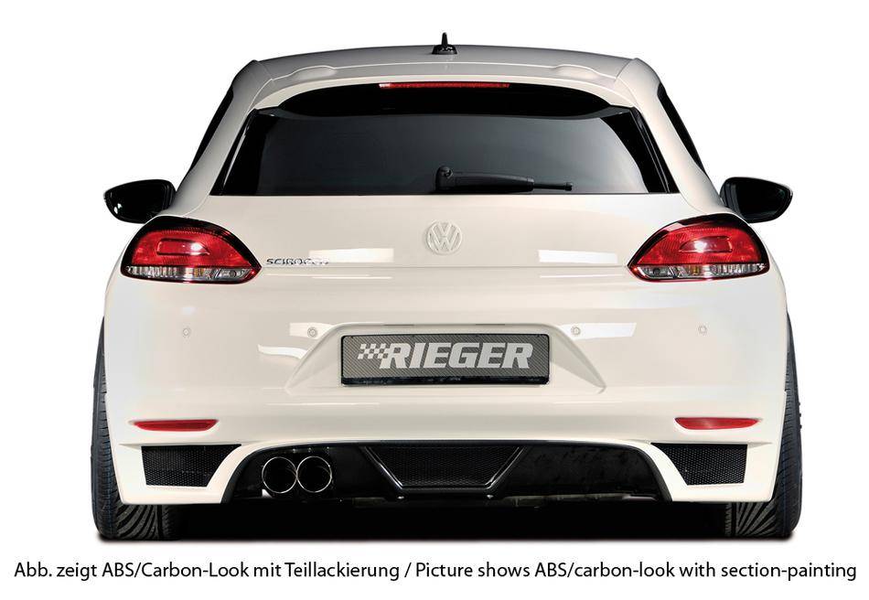 Sottoparaurti Rieger Scirocco carbonlook per 2 terminali sinistri