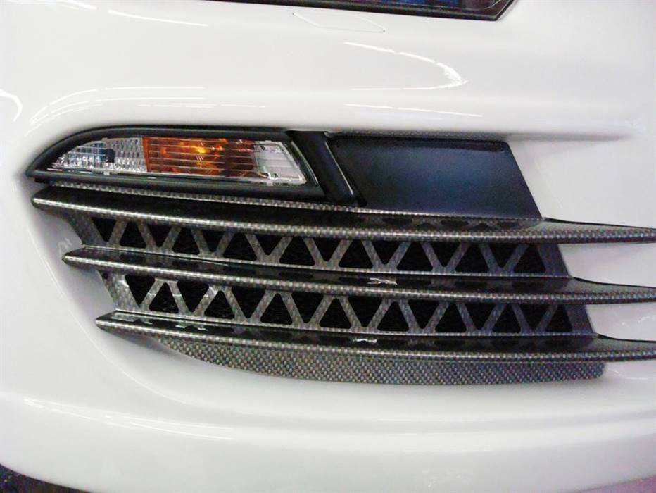 Prese aria aperte Scirocco 3 carbonlook per paraurti Rieger