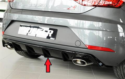 Diffusore Rieger Leon 5F Cupra dal'2017 term.sing.duplex orig. nero