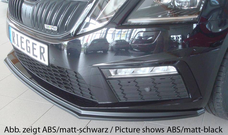 Lama inf Rieger Octavia 5E RS dal 2017 per paraurti orig.nero lucido