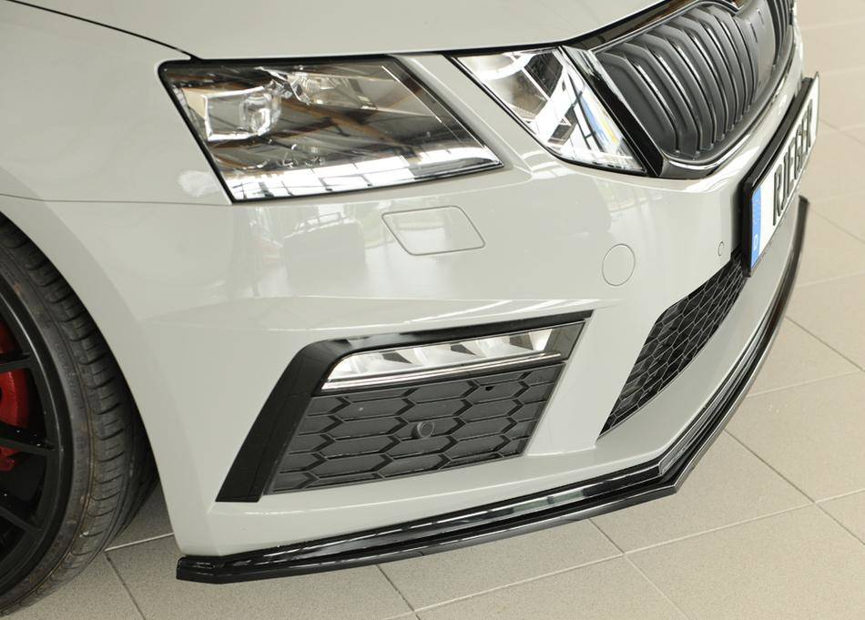 Lama inf Rieger Octavia 5E RS dal 2017 per paraurti orig.nero lucido