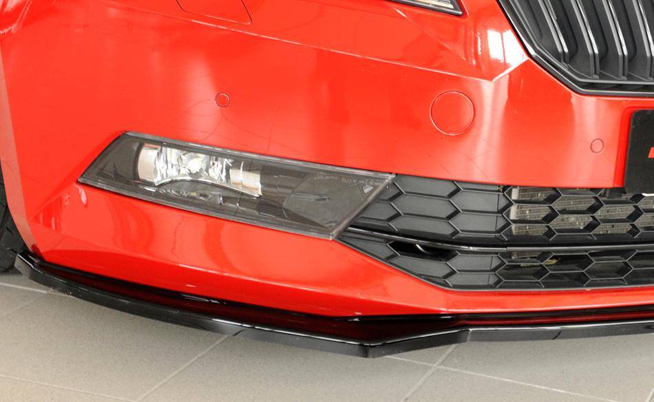 Lama Rieger Skoda Superb 3T/3V per paraurti originale nero lucido