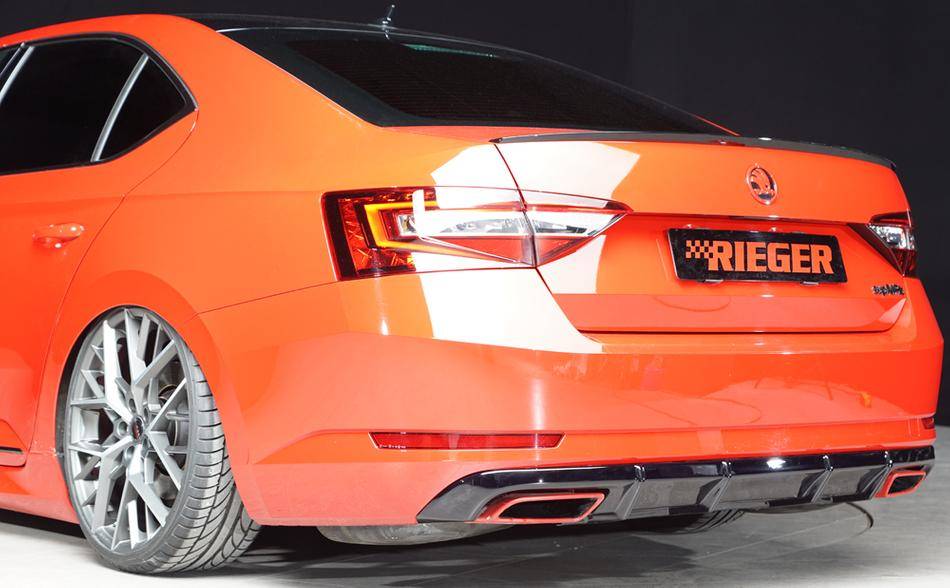 Diffusore Rieger Superb 3T/3V dal'15 2,0TSI 206KW nero senza gancio