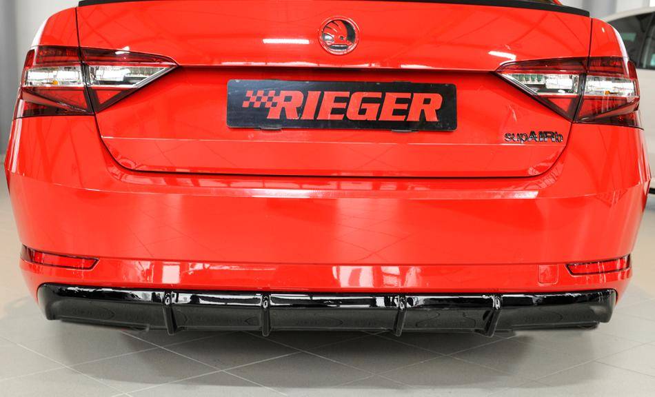 Diffusore Rieger Superb 3T/3V con gancio senza terminali nero luc.